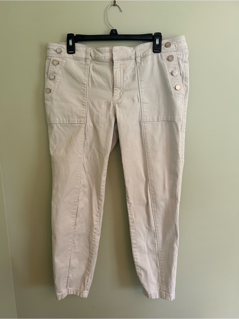 White House Black Market khaki skimmer size 14